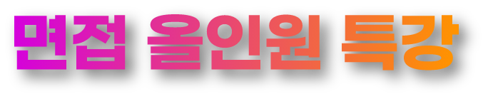 면접 올인원 특강